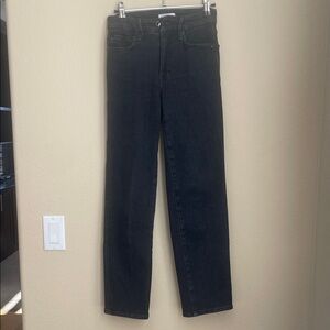 Good American Charcoal Denim Pants